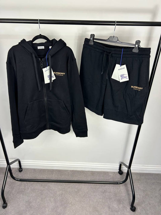 Burberry Hoodie Short Set