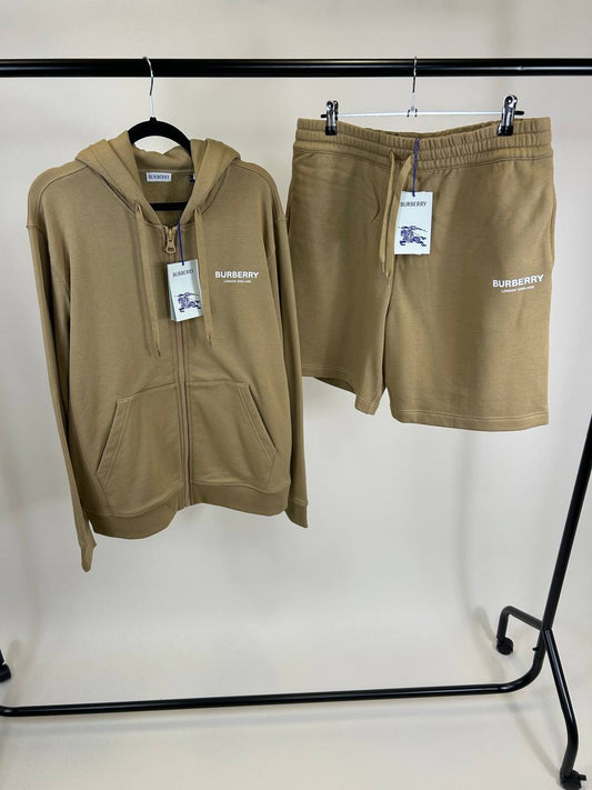 Burberry Hoodie Short Set