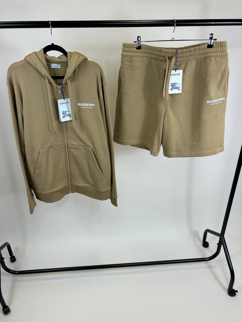 Burberry Hoodie Short Set