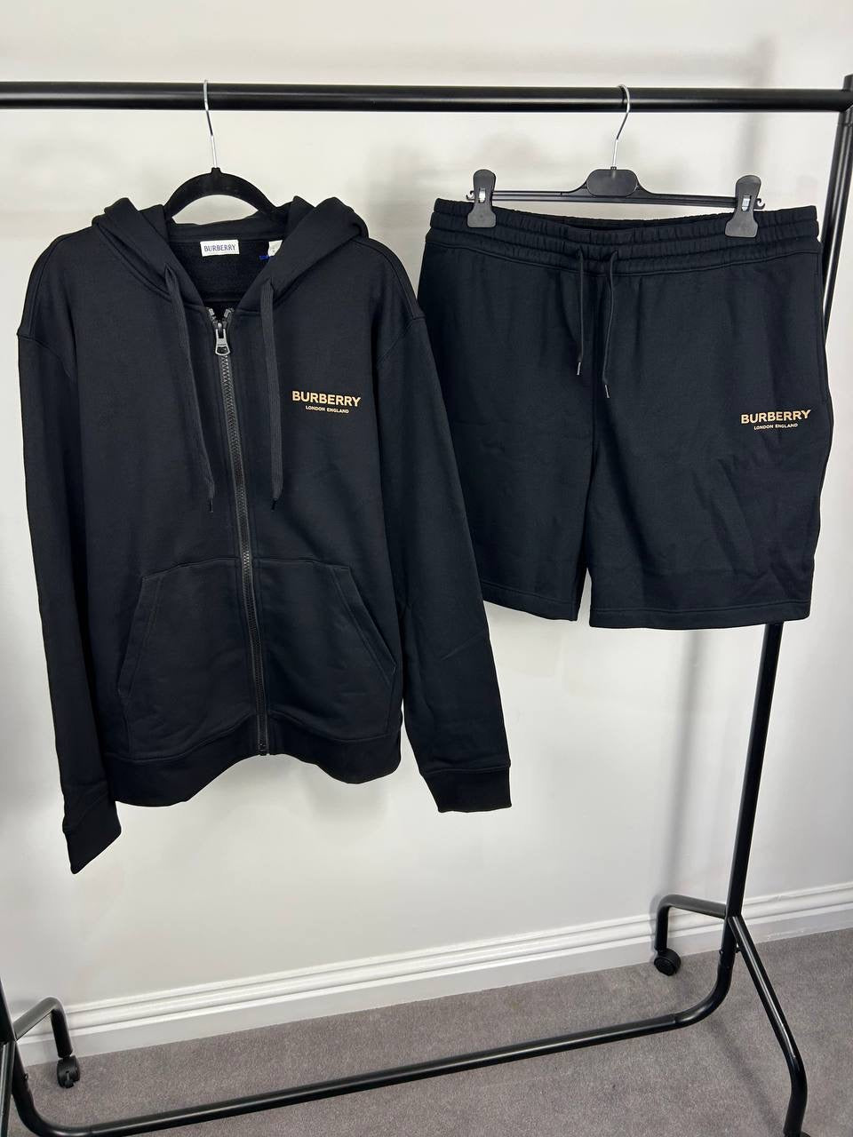 Burberry Hoodie Short Set
