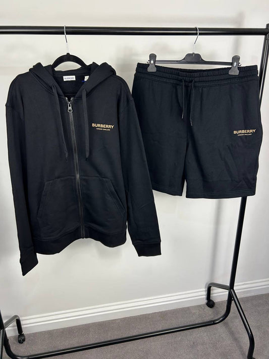 Burberry Hoodie Short Set